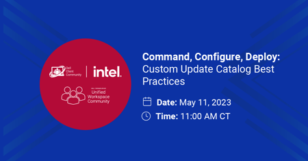 Command Configure Deploy: Custom Update Catalog Webinar Recording