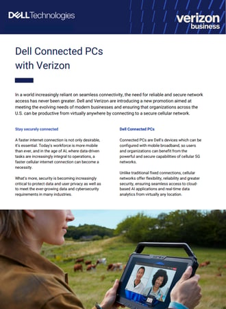 Dell Technologies Connected PC's with Verizon Brochure